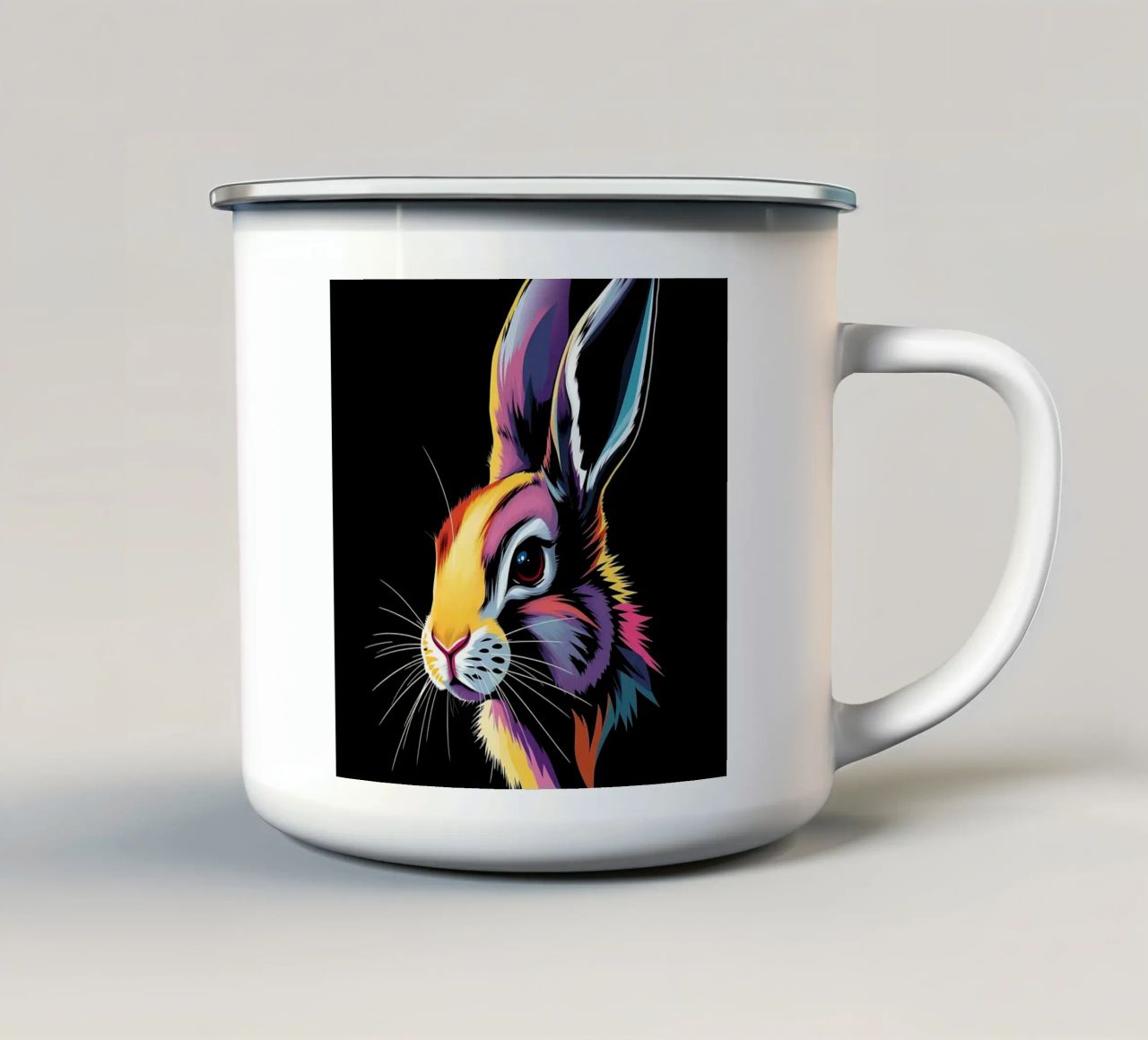 Stile_lepre_N_1 tazza in smalto da Tierisch bunt by LK