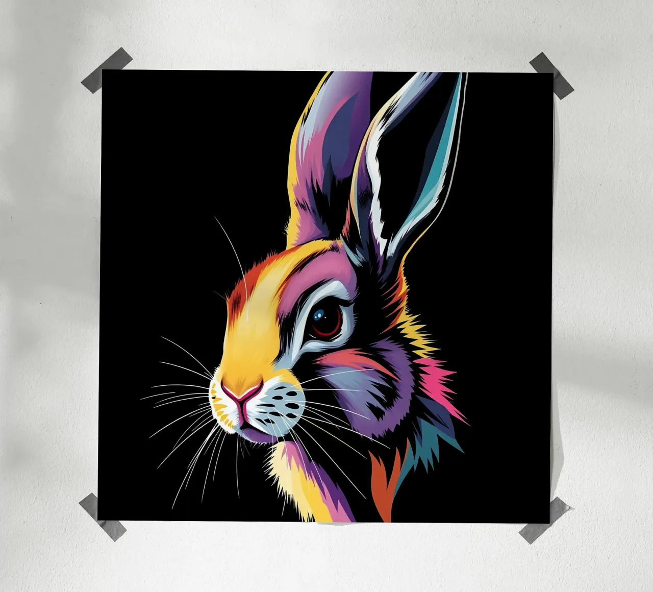 Hare_style_N_1 hahnemühle de Tierisch bunt by LK