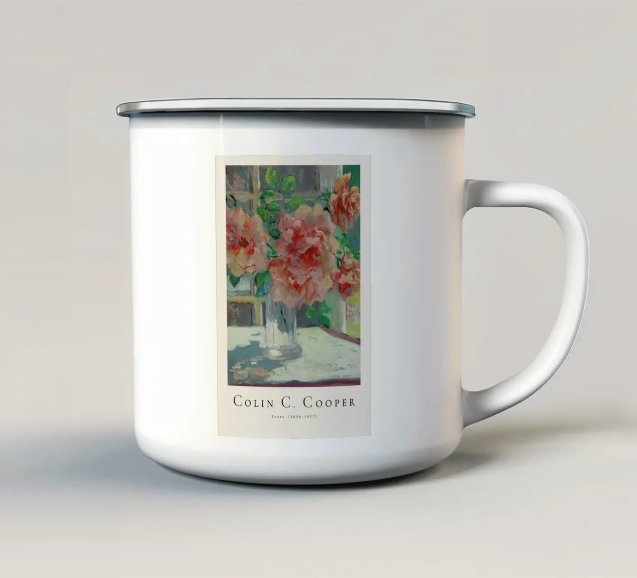 Colin Campbell Cooper - Roses tazza in smalto da ARTOTHEK