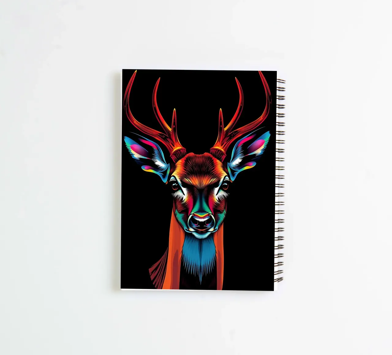 Stag_style_N_1 spiral notebook by Tierisch bunt by LK