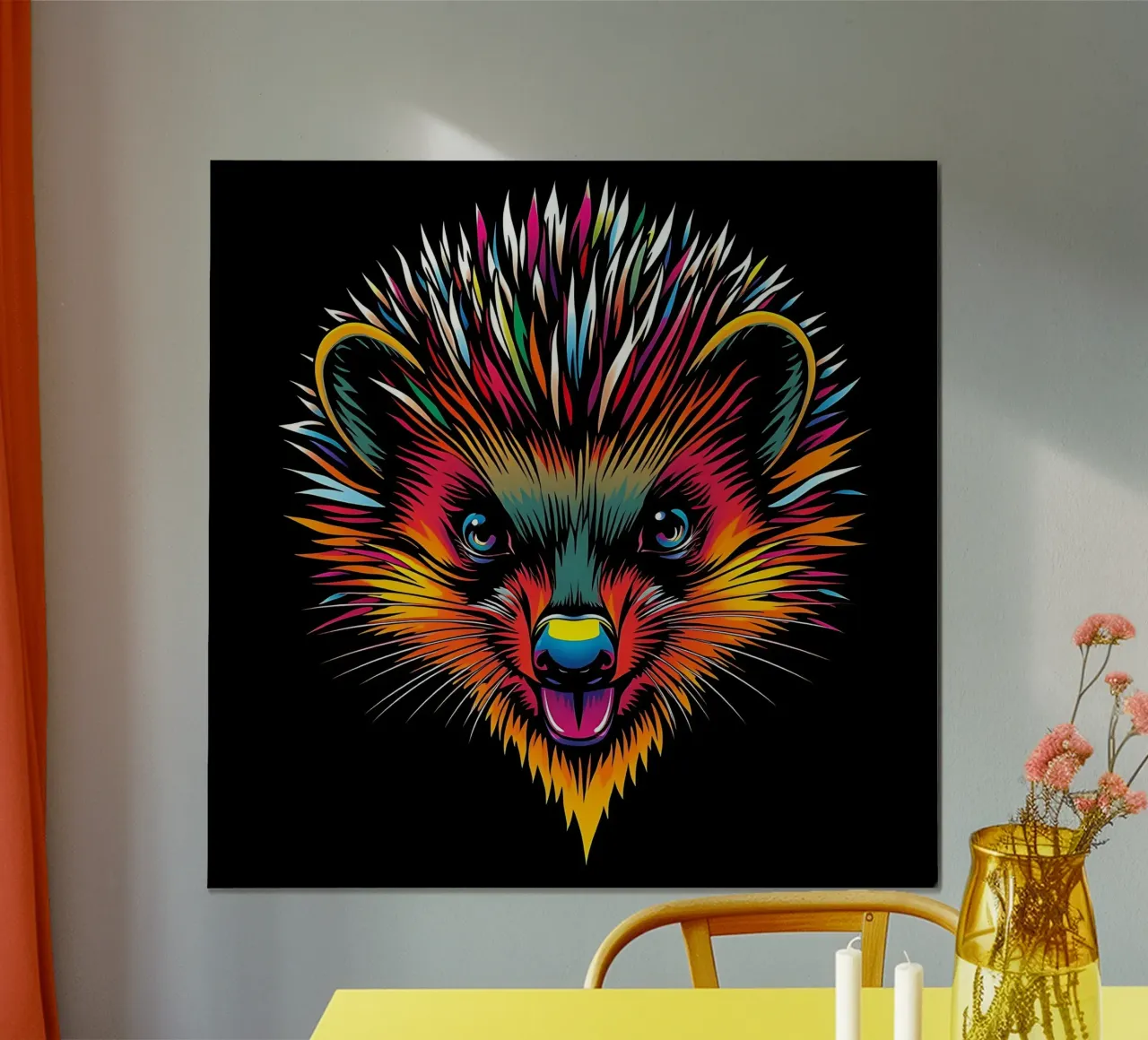 Stile_riccio_N_1 poster con telaio in alluminio da Tierisch bunt by LK
