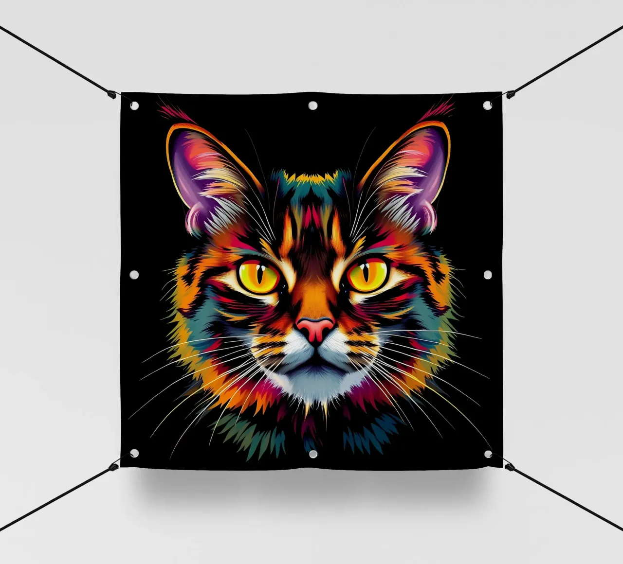 Stile_gatto_N_1 telo in pvc da Tierisch bunt by LK