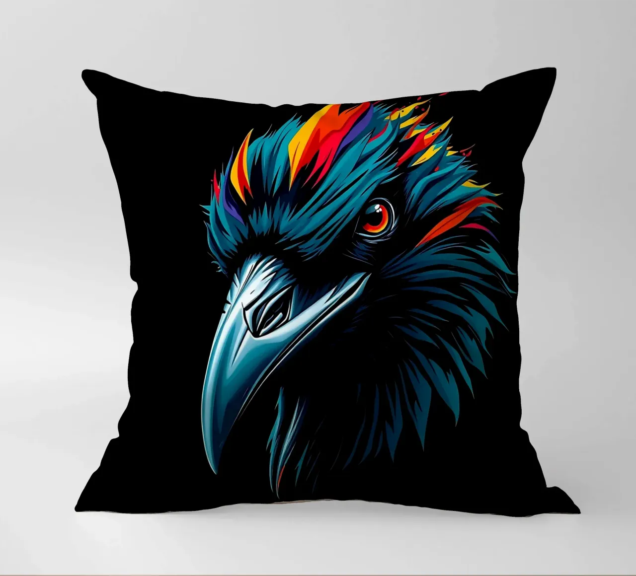 Corvo_Stile_N_1 cuscino da Tierisch bunt by LK