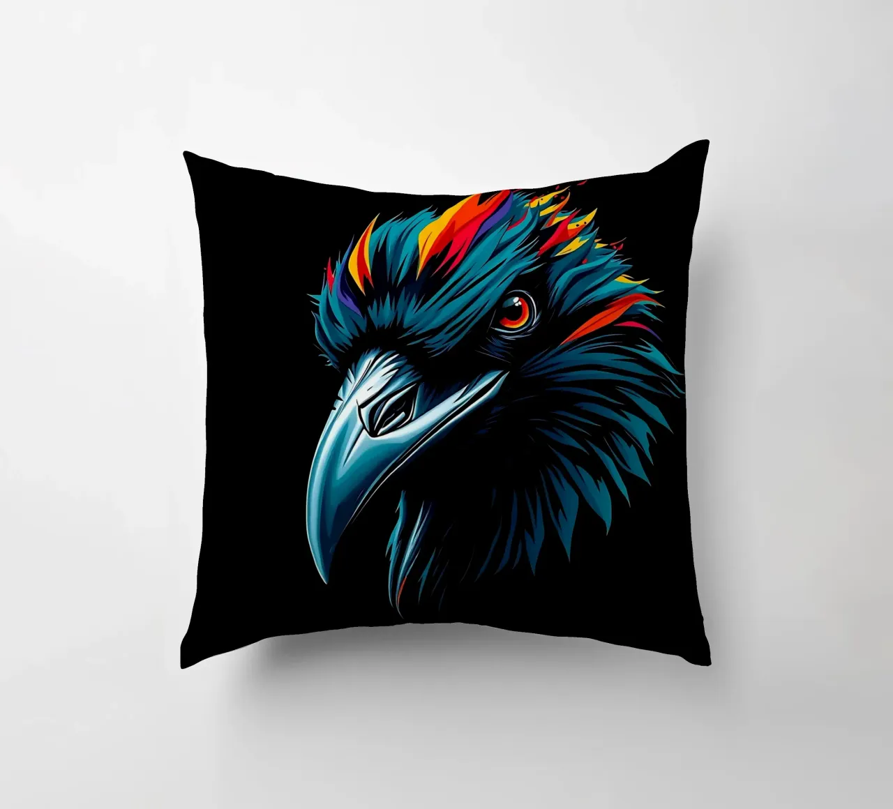 Corvo_Stile_N_1 cuscino da Tierisch bunt by LK