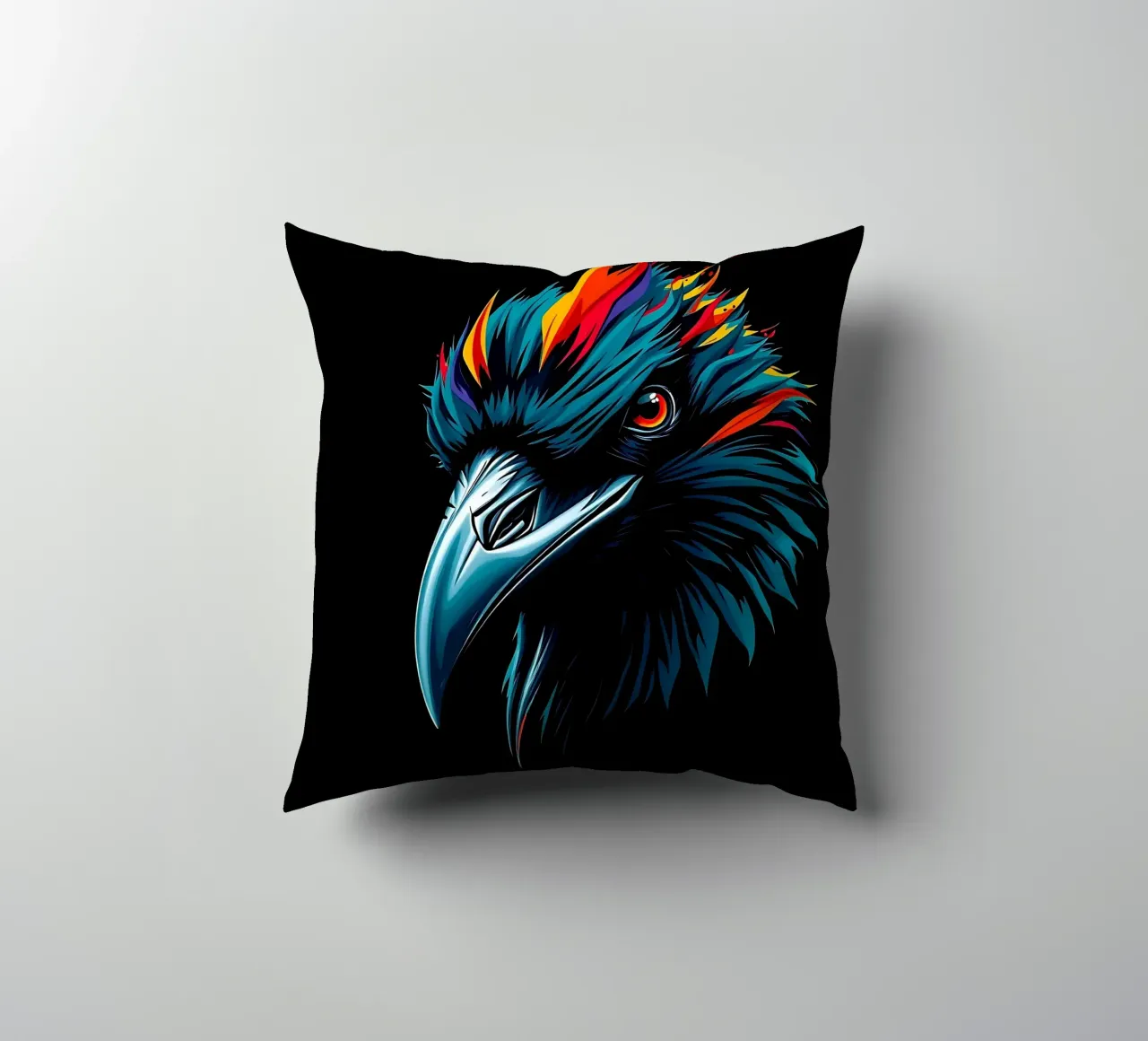 Corvo_Stile_N_1 cuscino da Tierisch bunt by LK