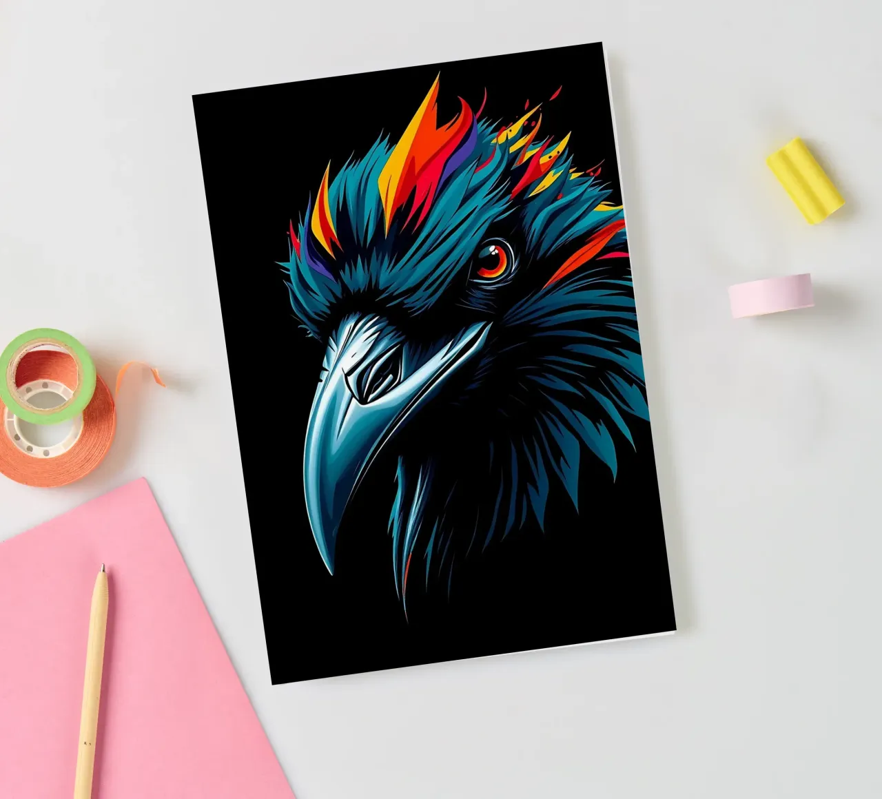 Crow_Style_N_1 notebook by Tierisch bunt by LK