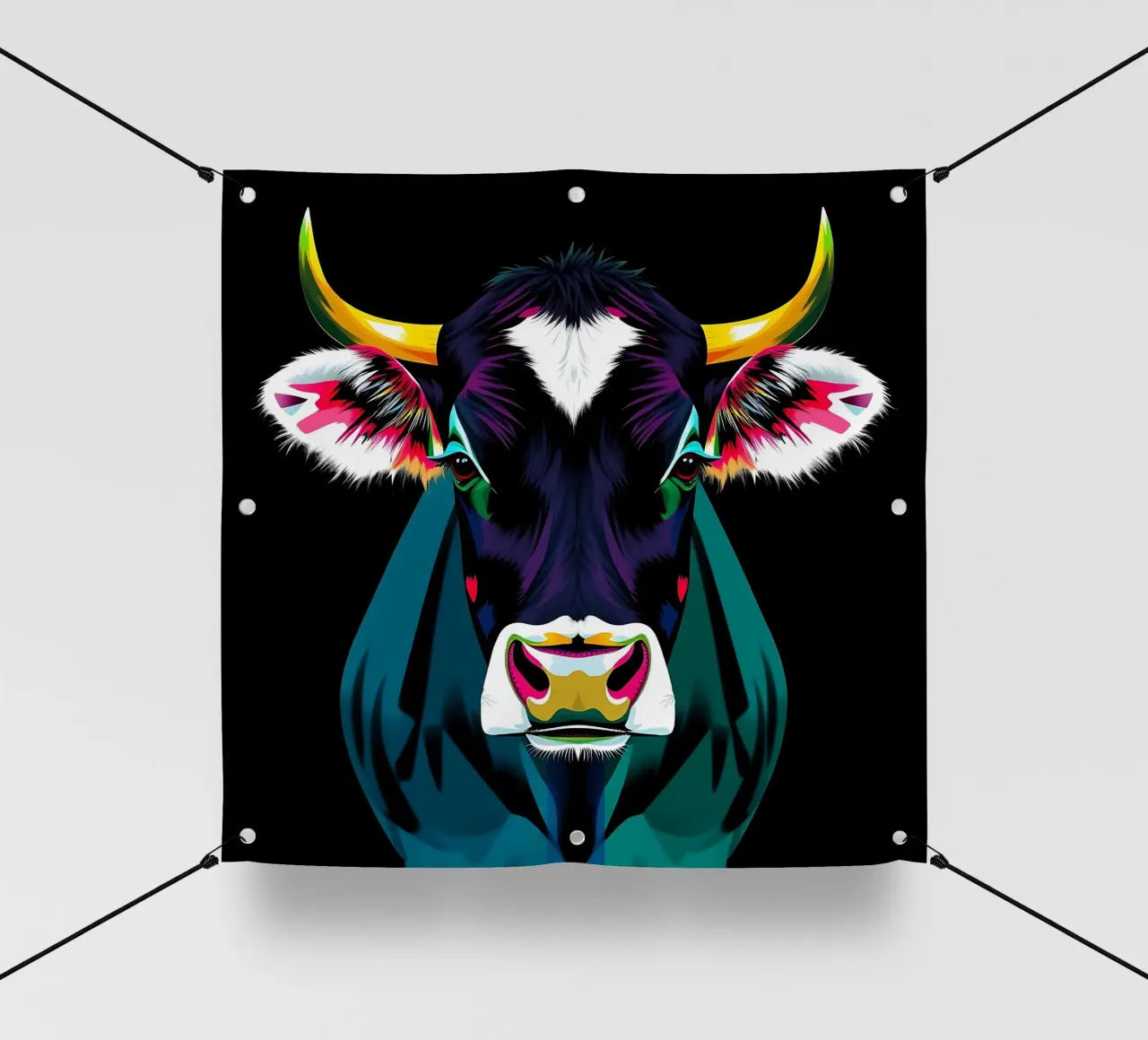 Stile_mucca_N_1 telo in pvc da Tierisch bunt by LK
