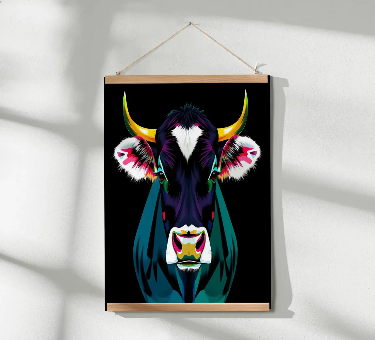 Stile_mucca_N_1 carta hahnemühle da Tierisch bunt by LK