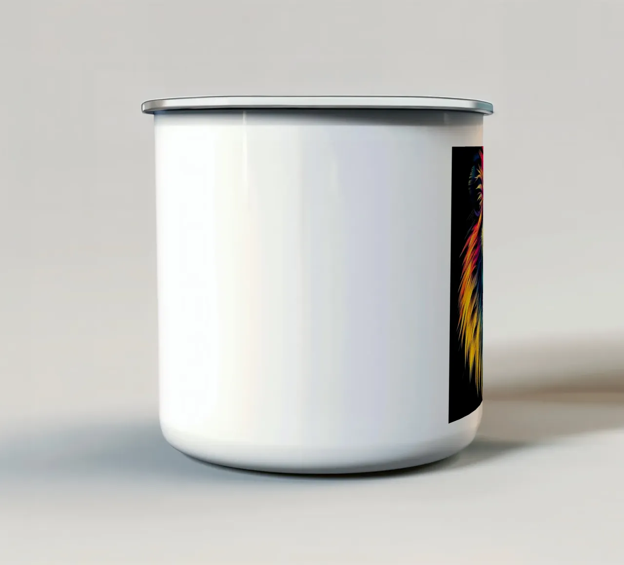 Stile_leone_N_1 tazza in smalto da Tierisch bunt by LK