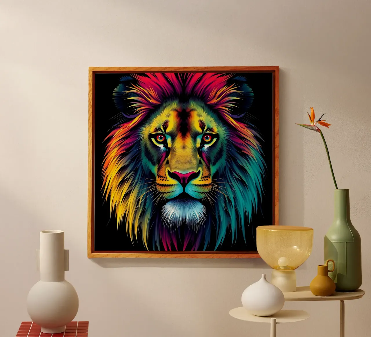 Stile_leone_N_1 plexiglass da Tierisch bunt by LK