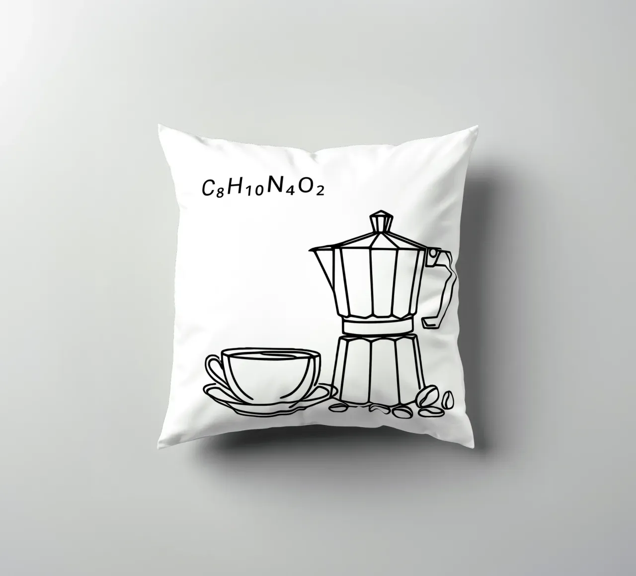 Formula con caffeina cuscino da Second Canvas