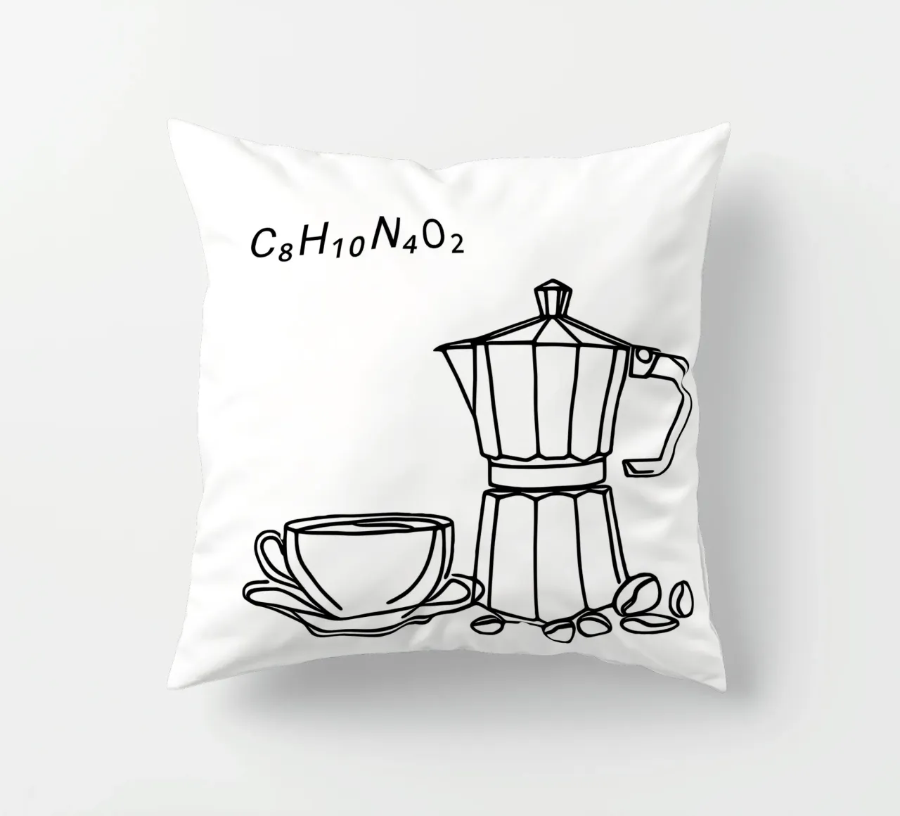 Formula con caffeina cuscino da Second Canvas