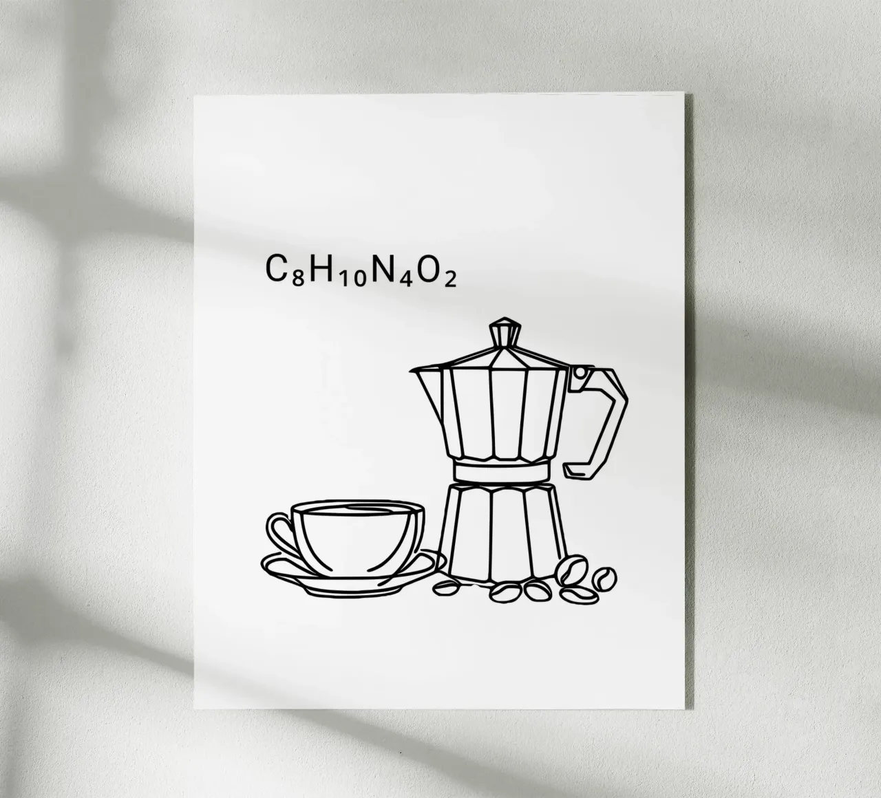 Formula con caffeina plexiglass da Second Canvas