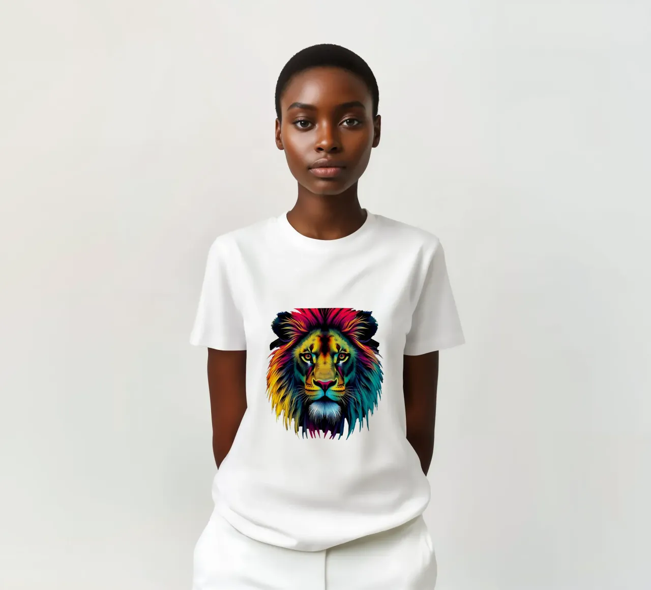 Stile_leone_N_1a t-shirt da Tierisch bunt by LK