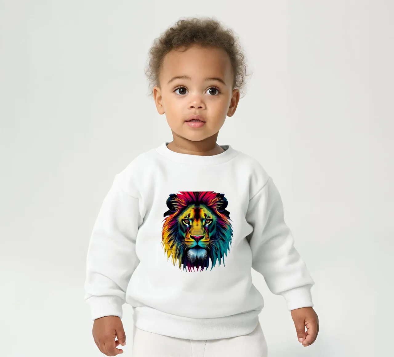 Stile_leone_N_1a felpa neonato da Tierisch bunt by LK