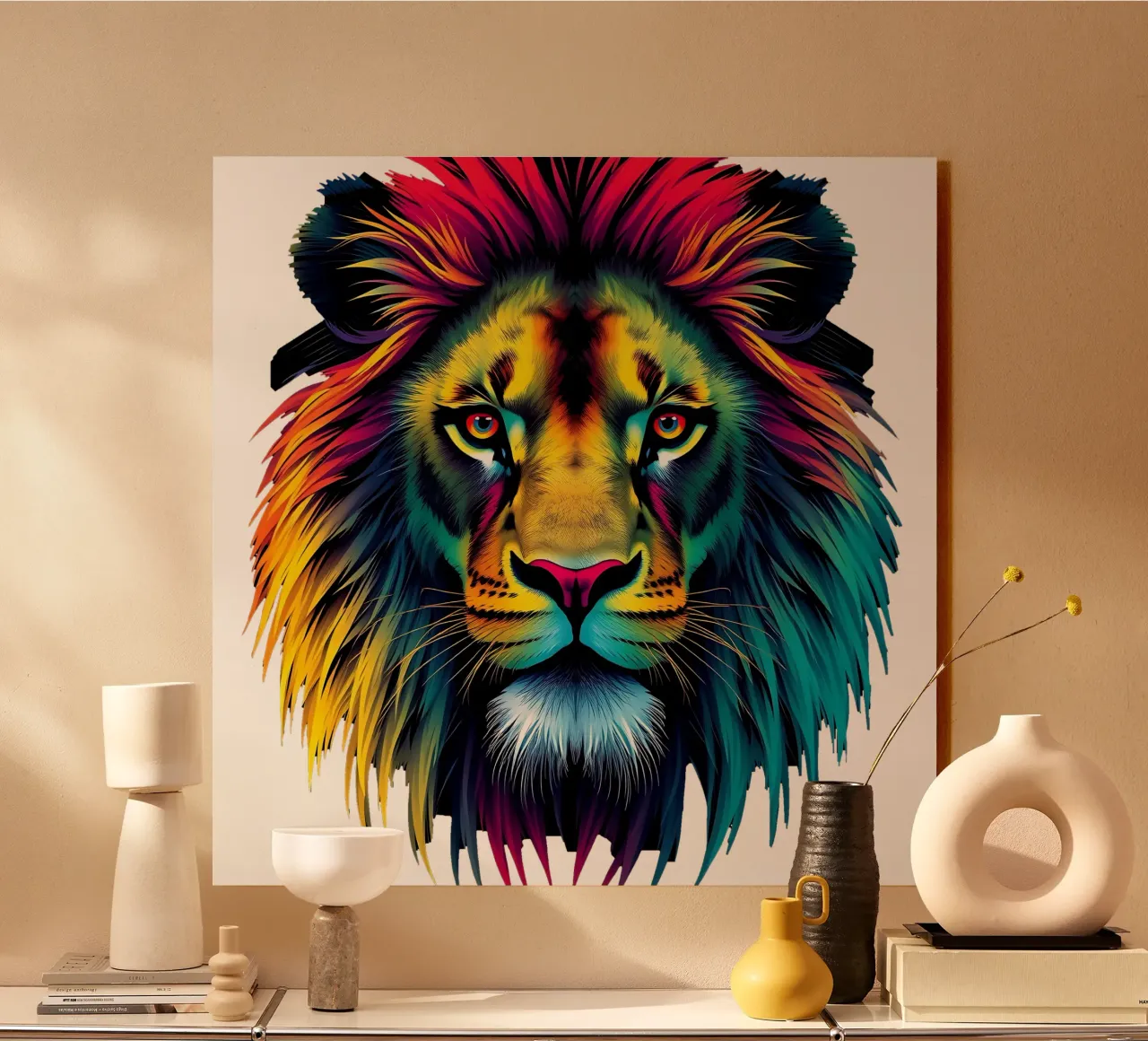 Stile_leone_N_1a plexiglass da Tierisch bunt by LK