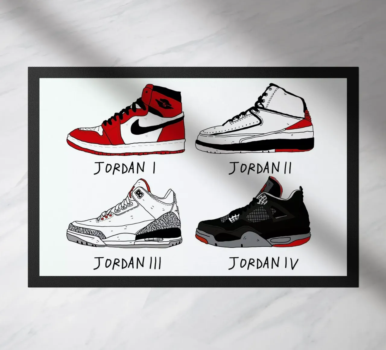 Jordan Evolution deurmat van Nick Cocozza