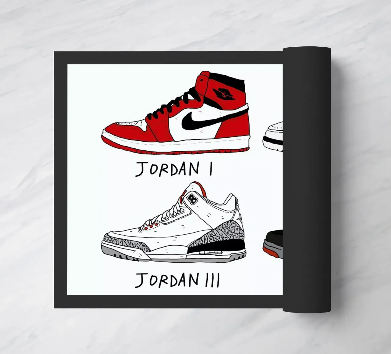 Jordan Evolution deurmat van Nick Cocozza