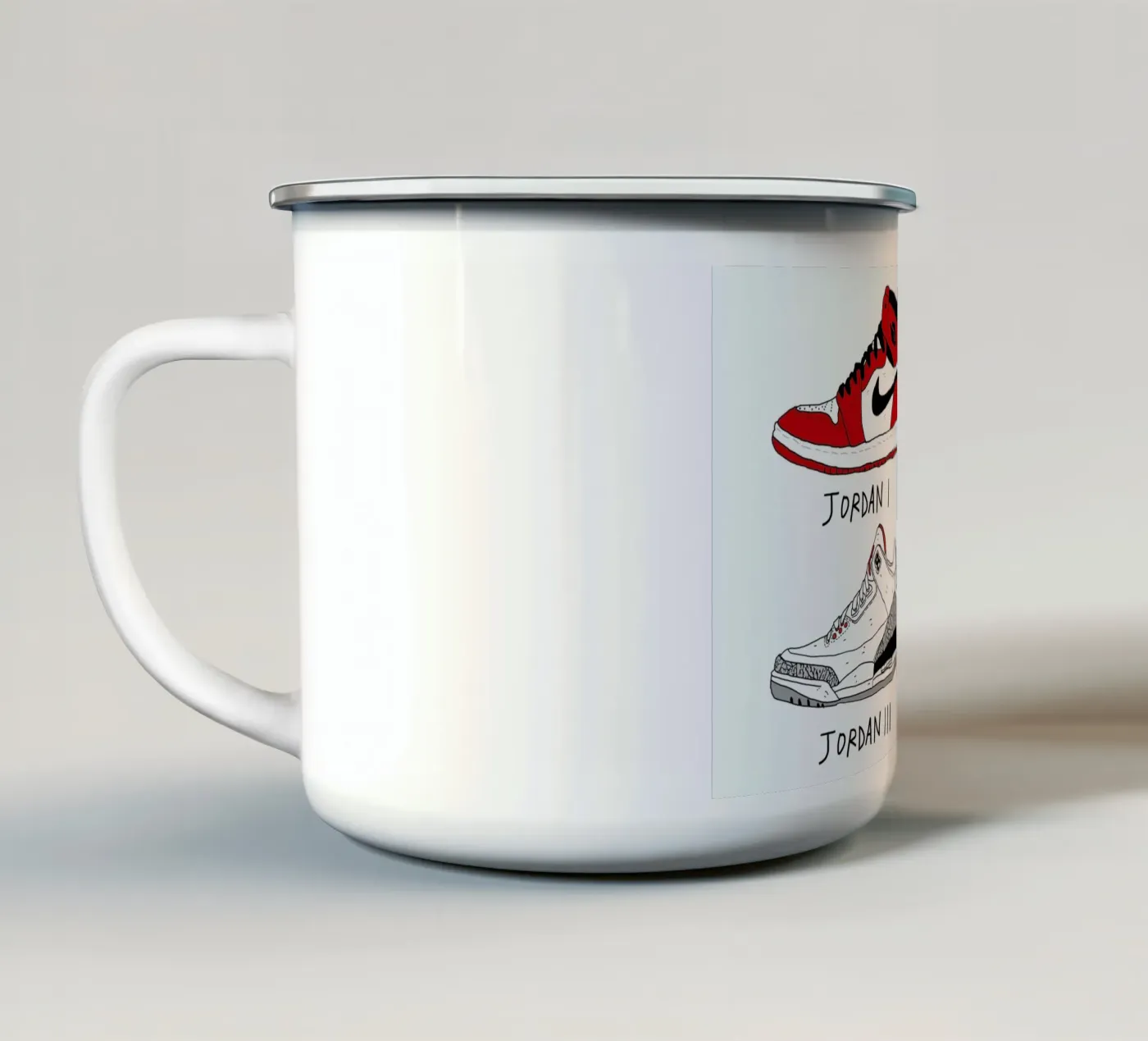 Jordan Evolution emaille mok van Nick Cocozza
