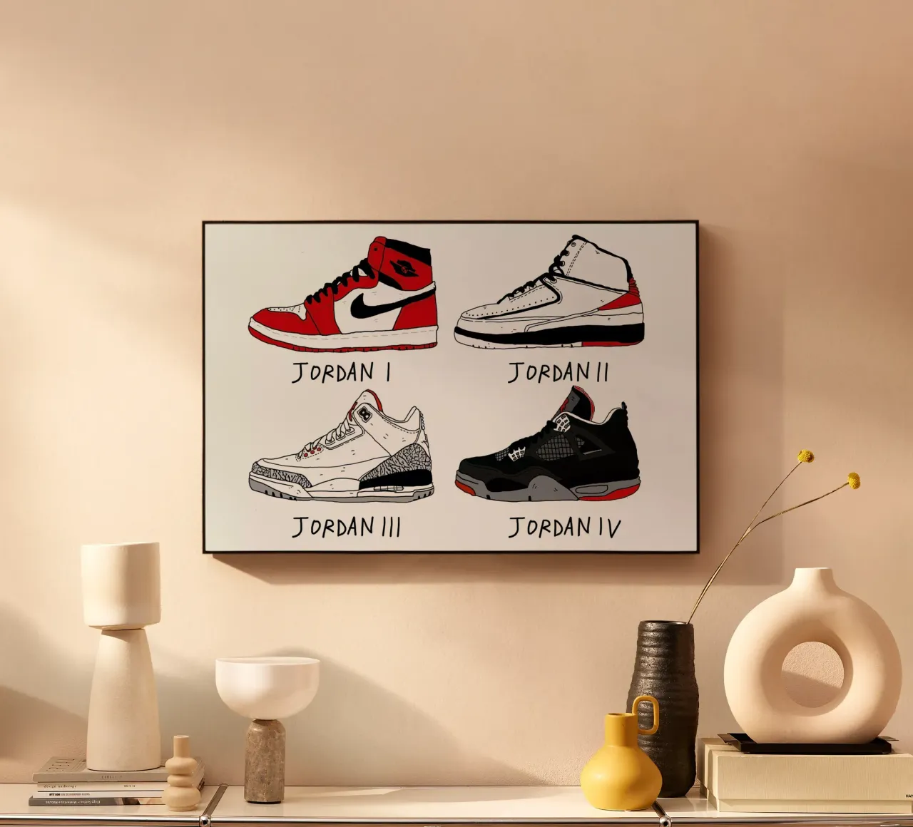 Jordan Evolution acryl van Nick Cocozza