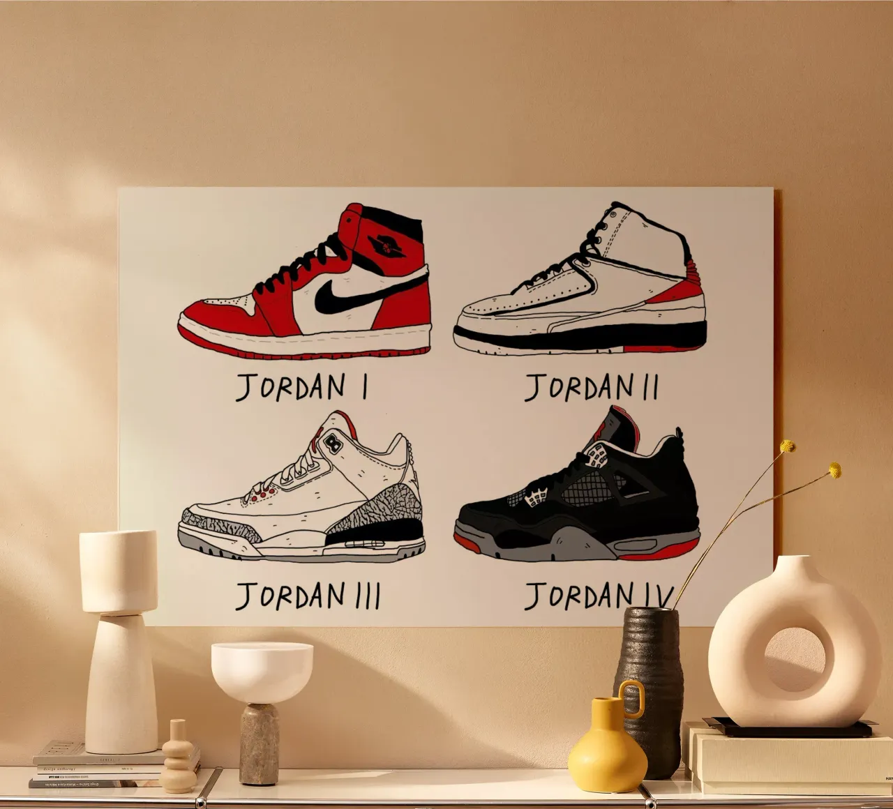 Jordan Evolution acryl van Nick Cocozza