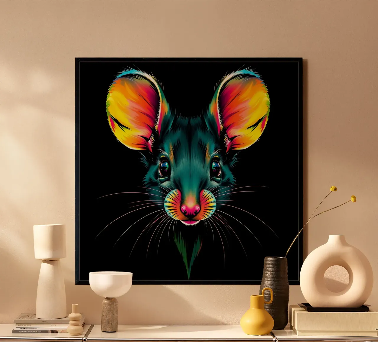 Stile_mouse_N_1 carta hahnemühle da Tierisch bunt by LK
