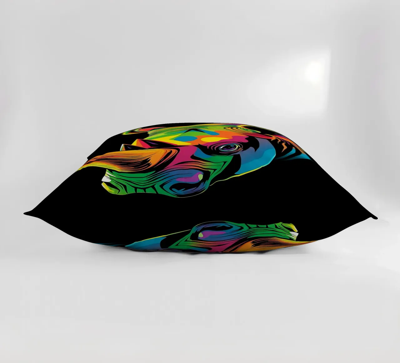 Nashorn_Stil_N_1 cuscino da Tierisch bunt by LK