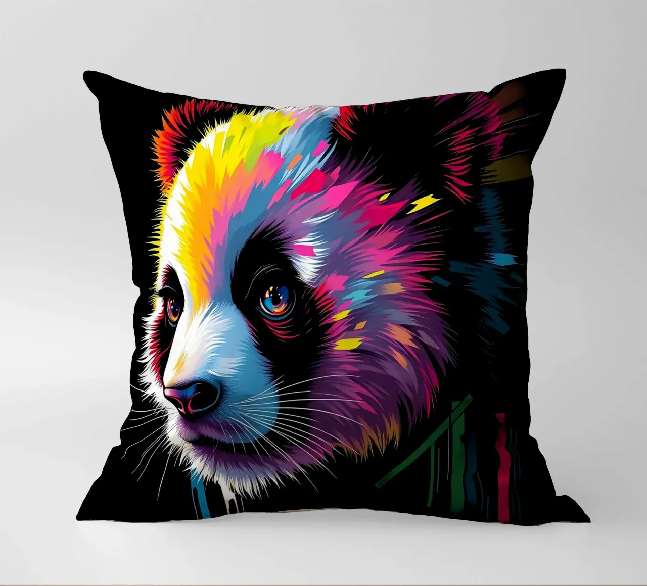 Panda_Style_N_1 cuscino da Tierisch bunt by LK