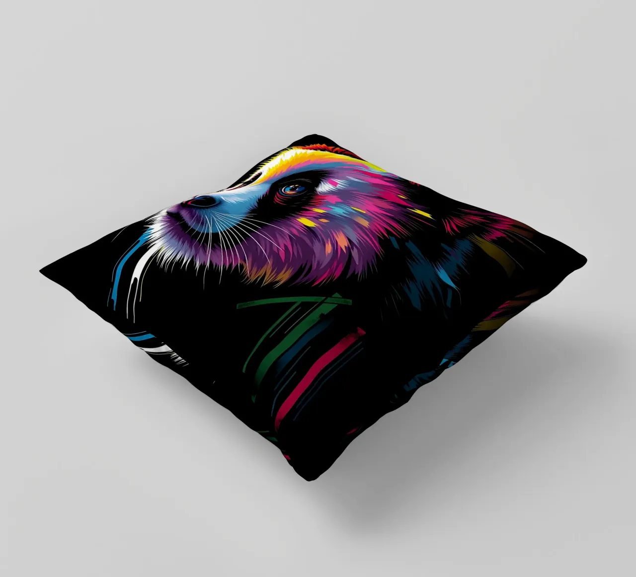 Panda_Style_N_1 cuscino da Tierisch bunt by LK