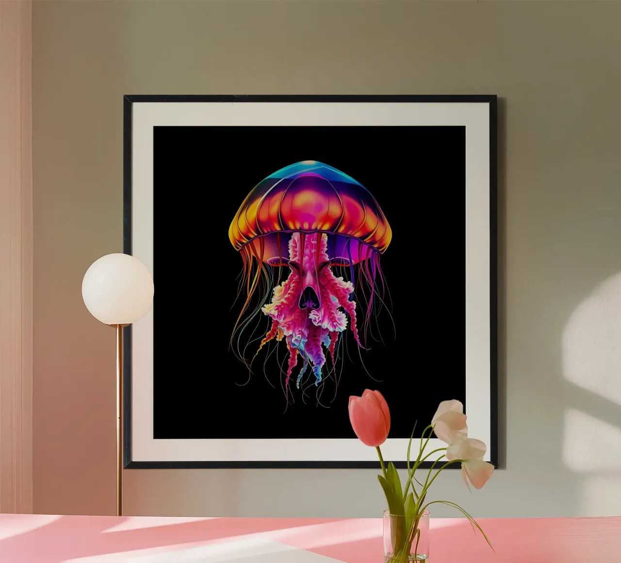 Qualle_Stil_N_1 poster by Tierisch bunt by LK