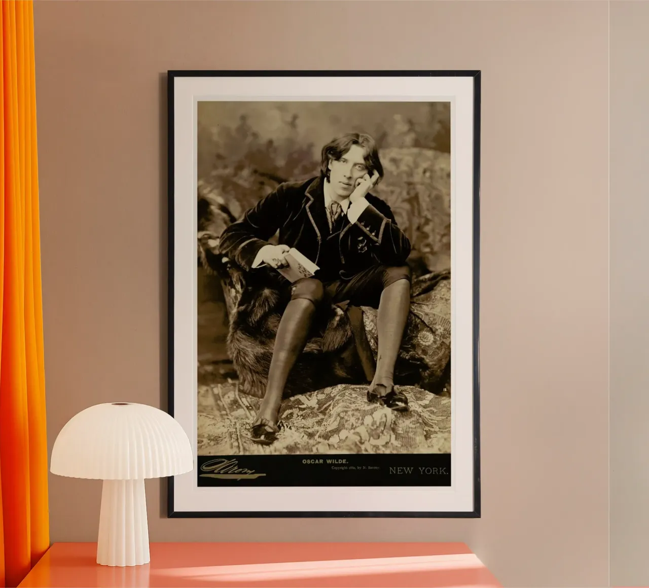 Napoleon Sarony - Oscar Wilde. 1882. poster da ARTOTHEK