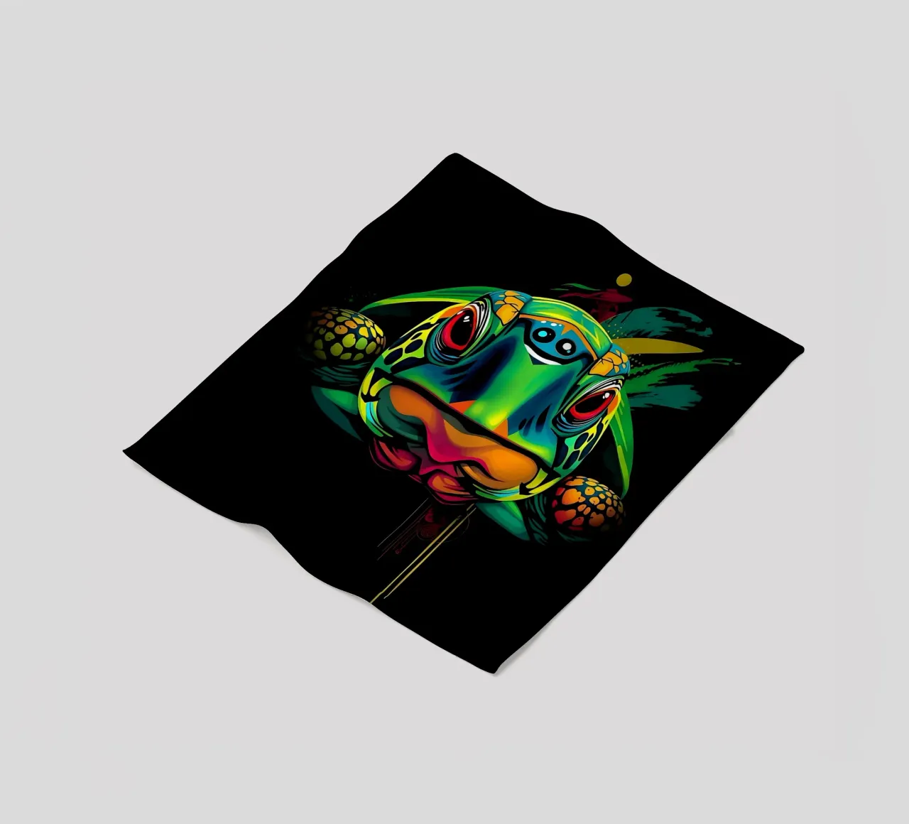 Turtle_style_N_1 fleece blanket by Tierisch bunt by LK