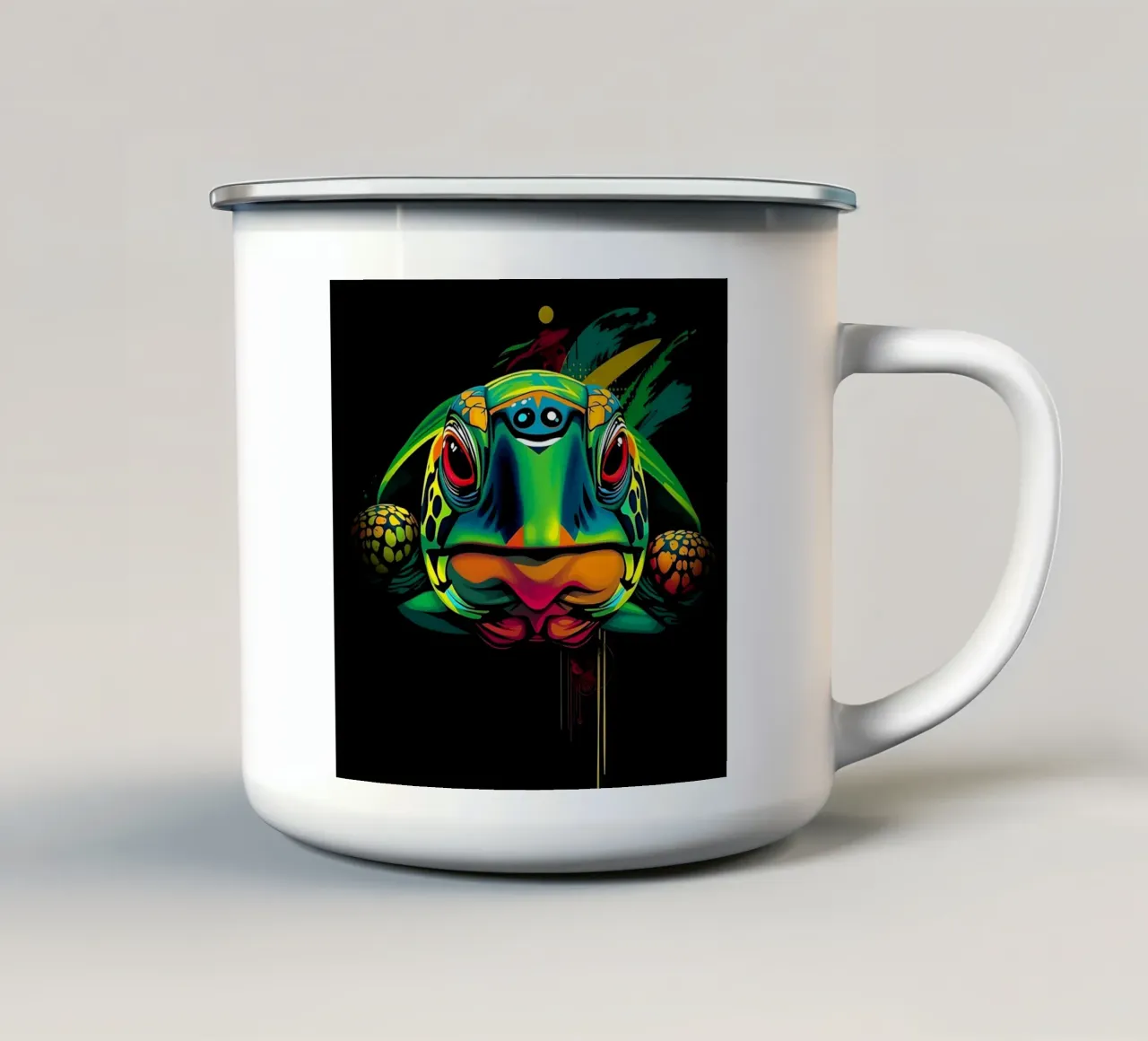 Stile_tartaruga_N_1 tazza in smalto da Tierisch bunt by LK