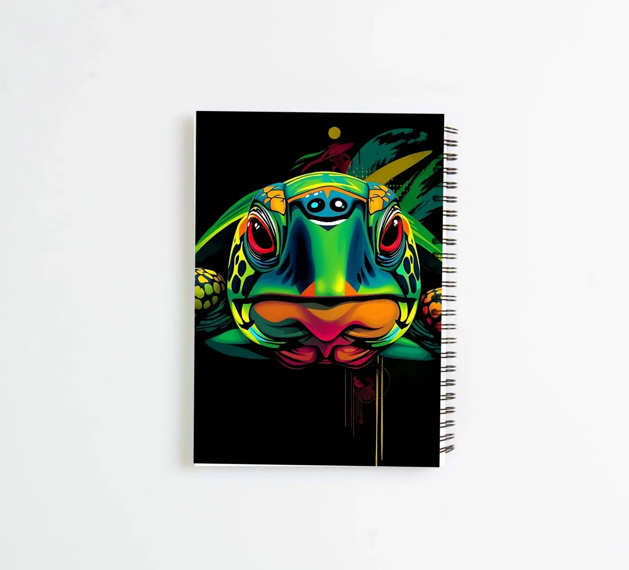 Turtle_style_N_1 spiral notebook by Tierisch bunt by LK