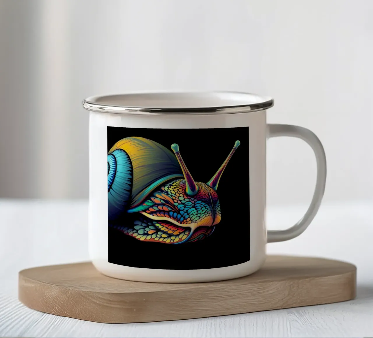 Stile_lumaca_N_1 tazza in smalto da Tierisch bunt by LK