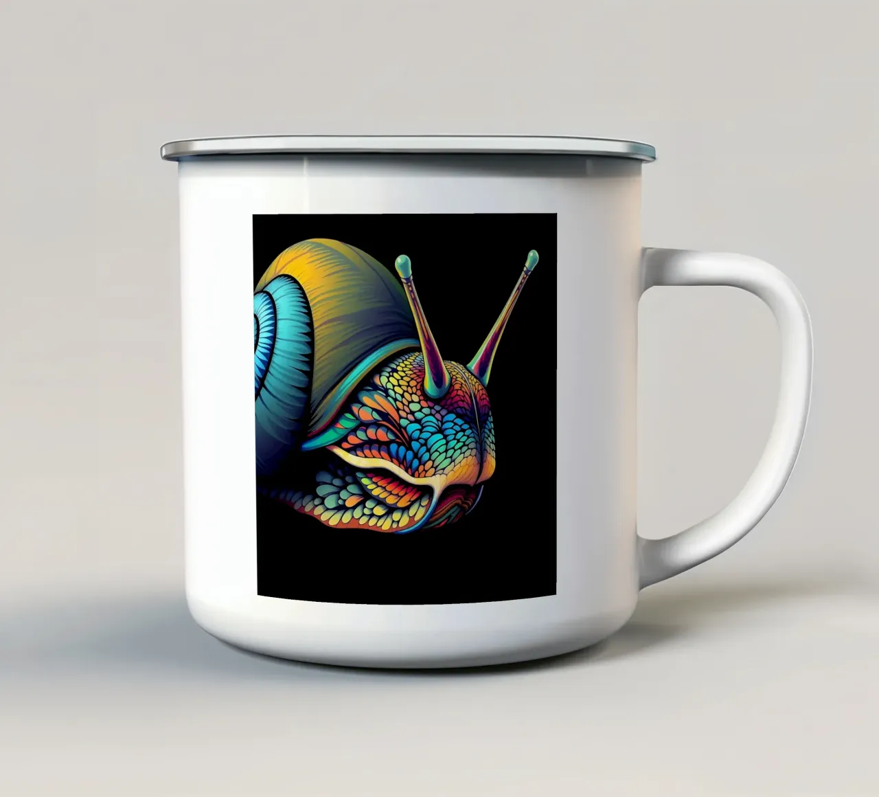Stile_lumaca_N_1 tazza in smalto da Tierisch bunt by LK