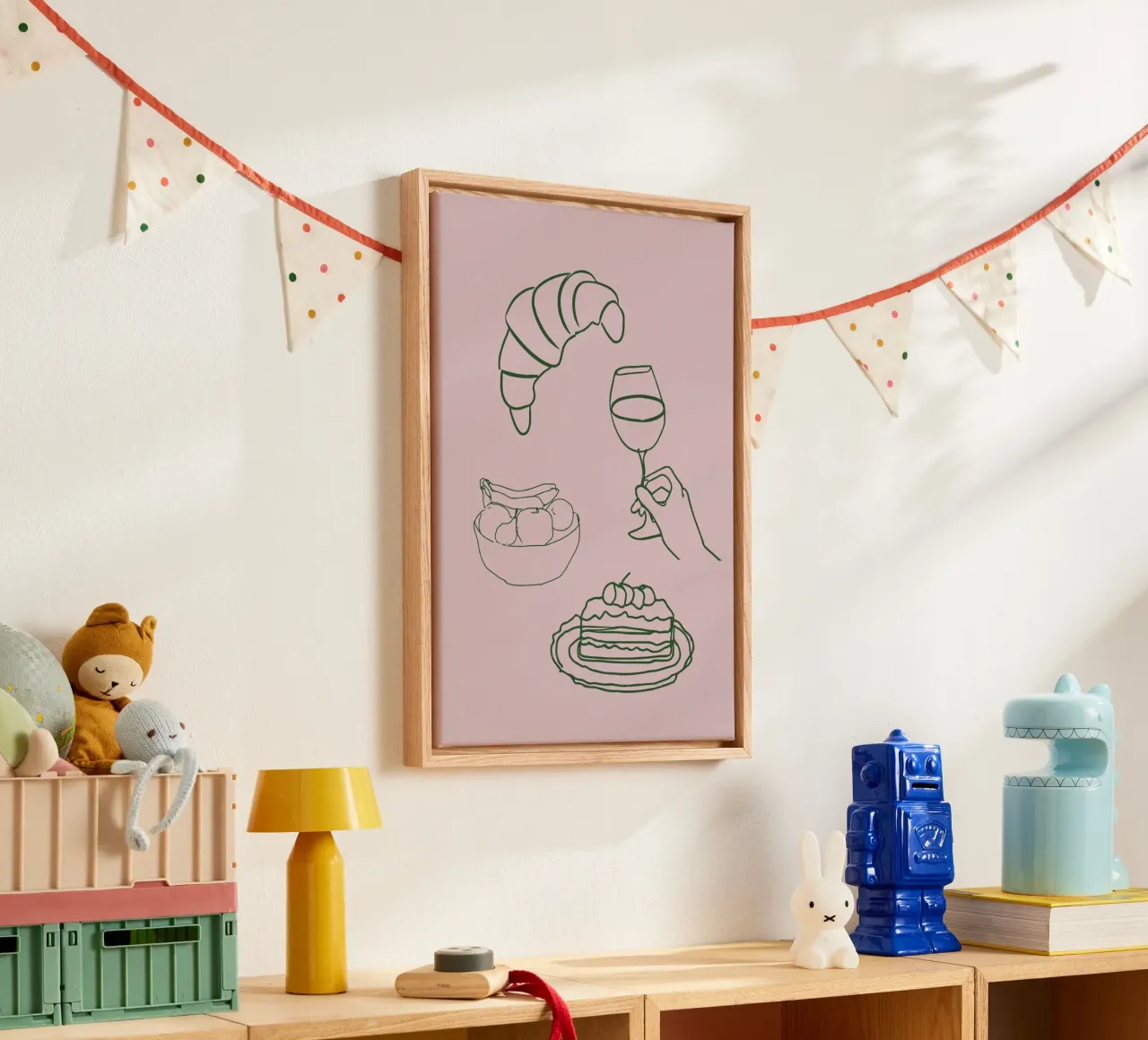 Foodie Feelings No 05 tela con Cornice a cassetta da treechild