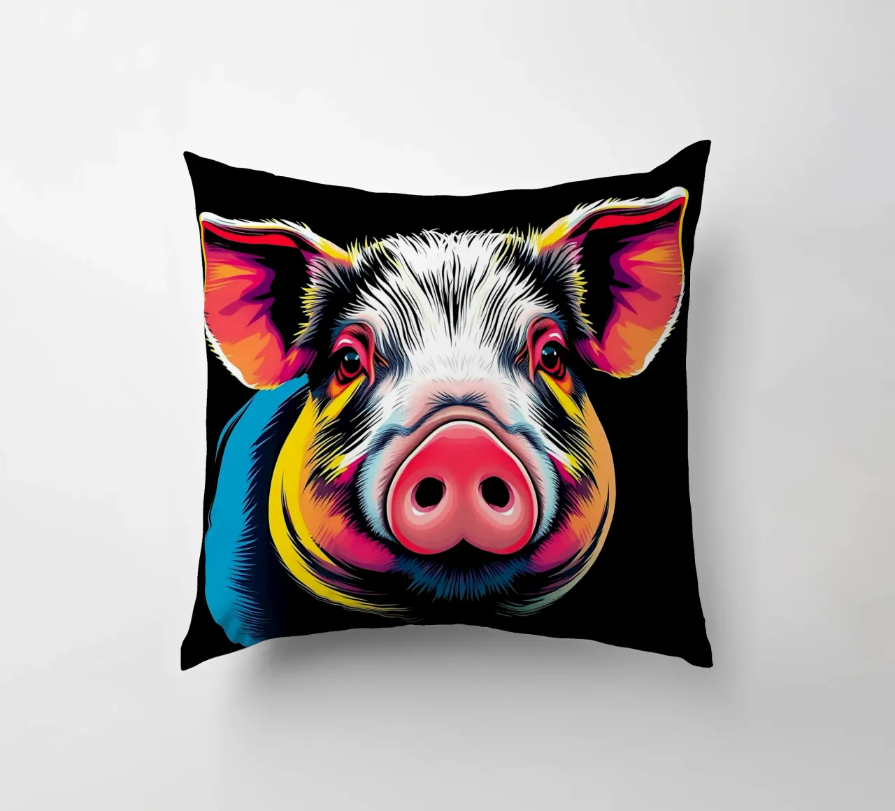 Stile_maiale_N_1 cuscino da Tierisch bunt by LK
