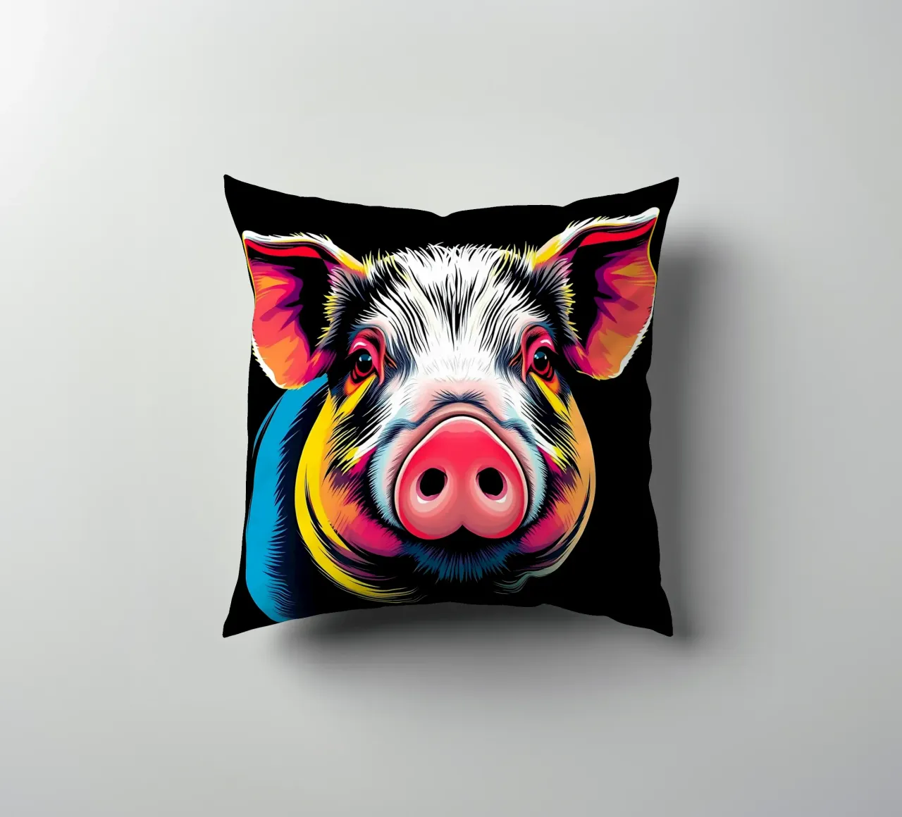 Stile_maiale_N_1 cuscino da Tierisch bunt by LK