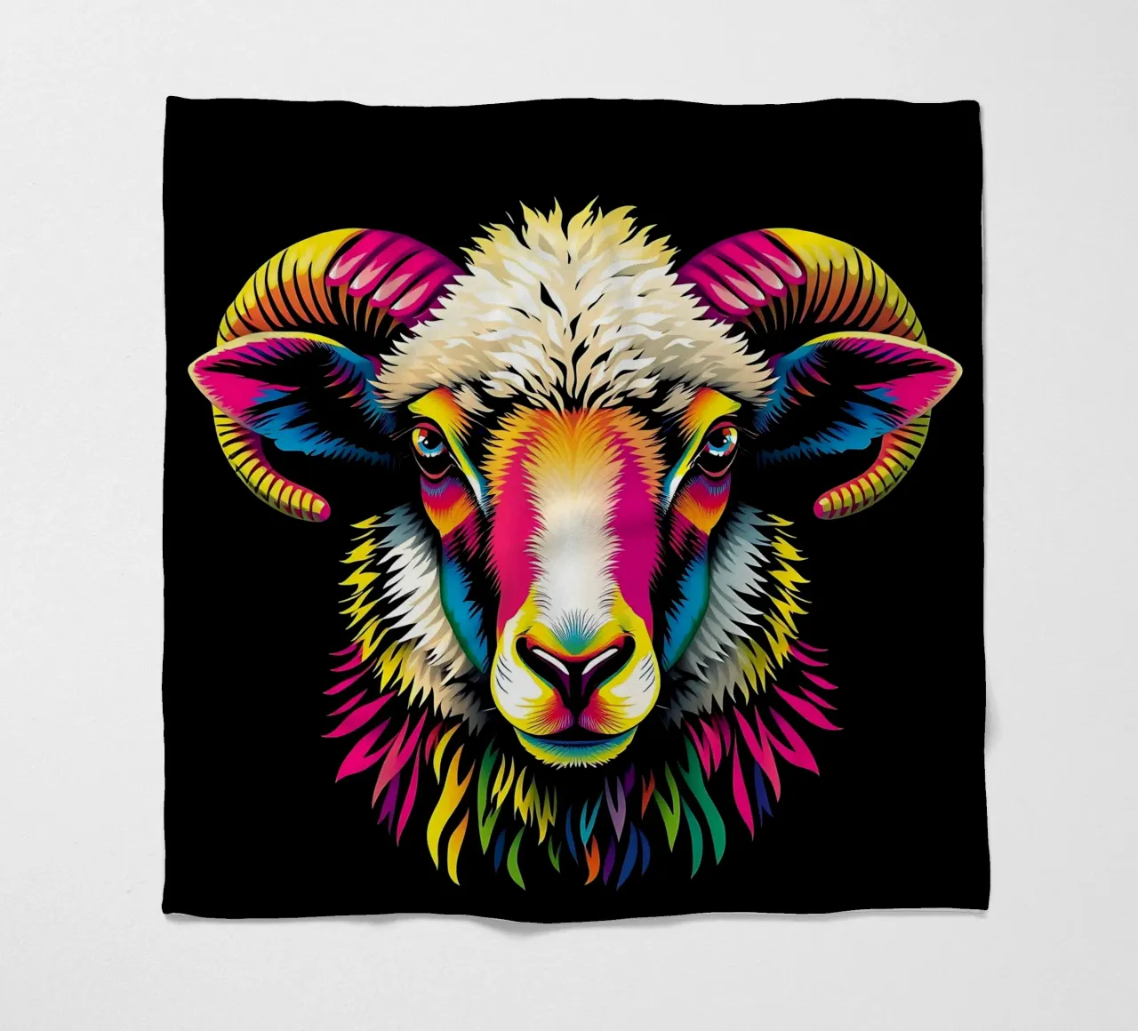 Capricorn_style_N_1 fleece blanket by Tierisch bunt by LK
