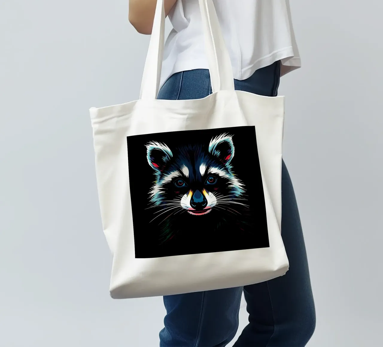 Procione_Stile_N_1 borsa in juta da Tierisch bunt by LK