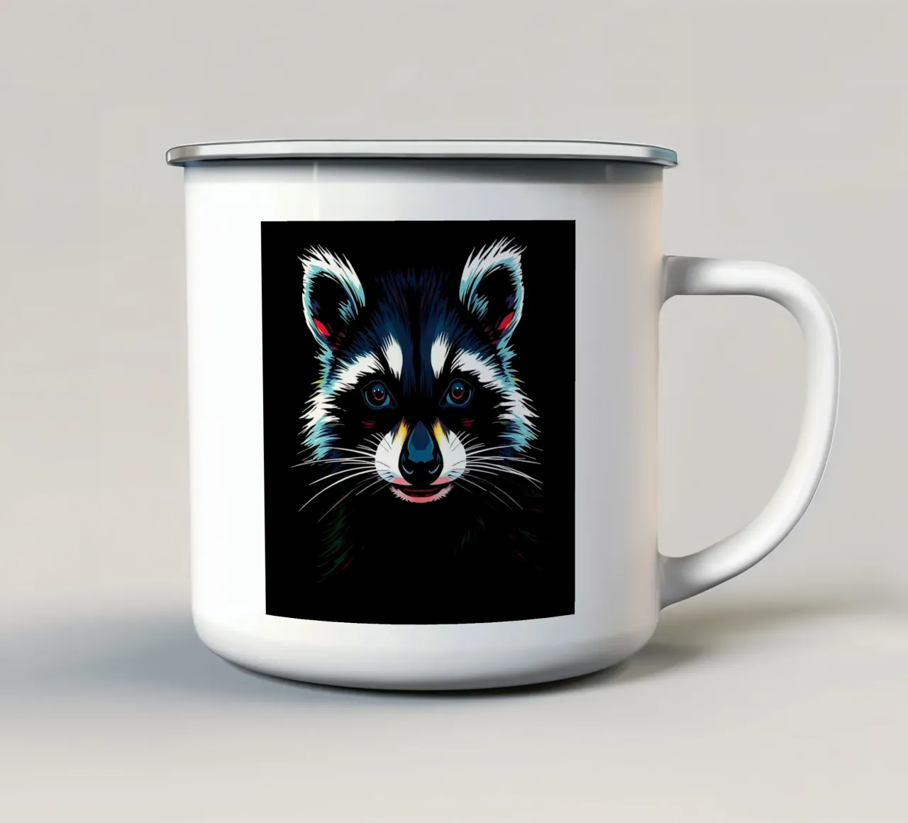 Procione_Stile_N_1 tazza in smalto da Tierisch bunt by LK