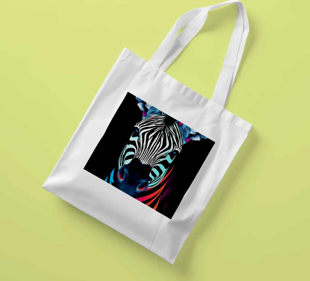 Stile_Zebra_N_1 borsa in juta da Tierisch bunt by LK