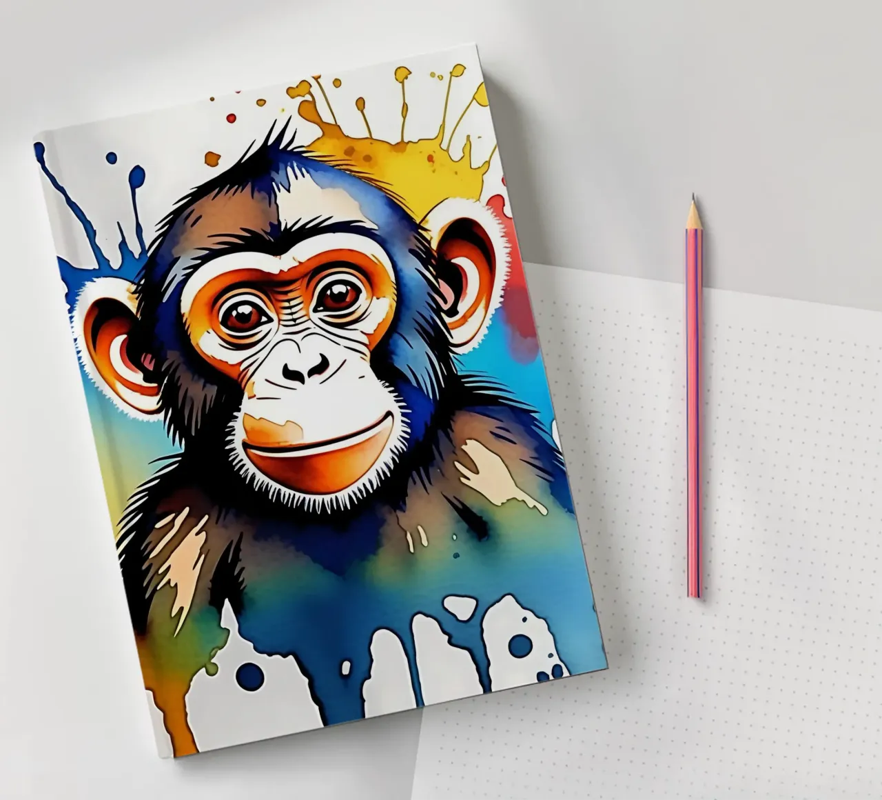 Monkey_Style_M_1 notebook by Tierisch bunt by LK