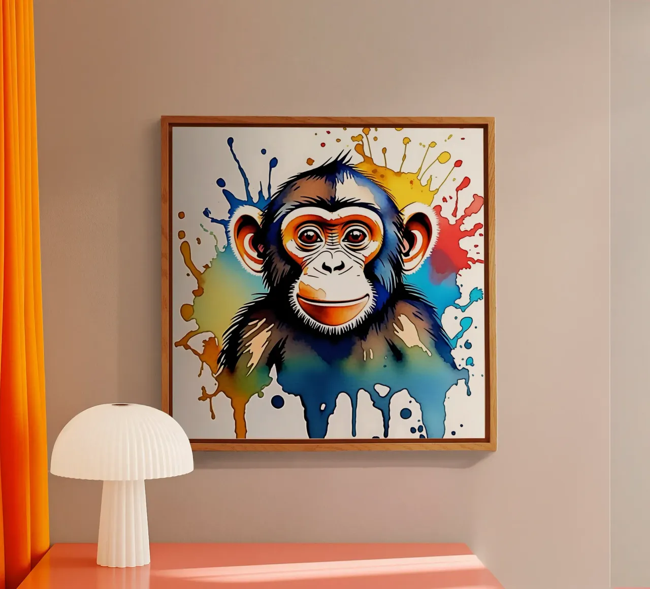 Monkey_Style_M_1 acrylic glass by Tierisch bunt by LK