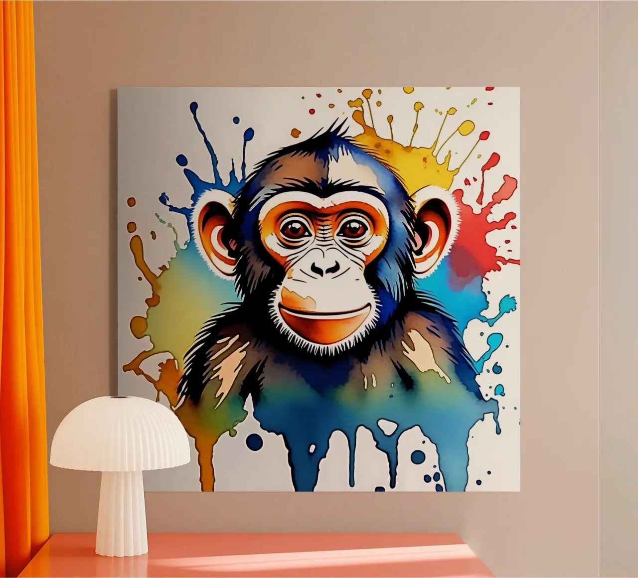 Monkey_Style_M_1 acrylic glass by Tierisch bunt by LK