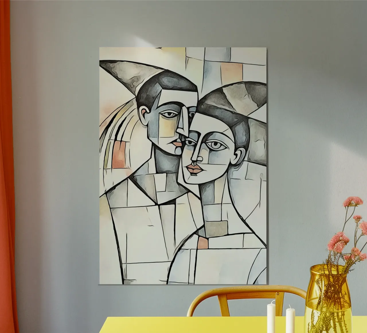 abstract couple, motif 6 alu-dibond by ZAMART