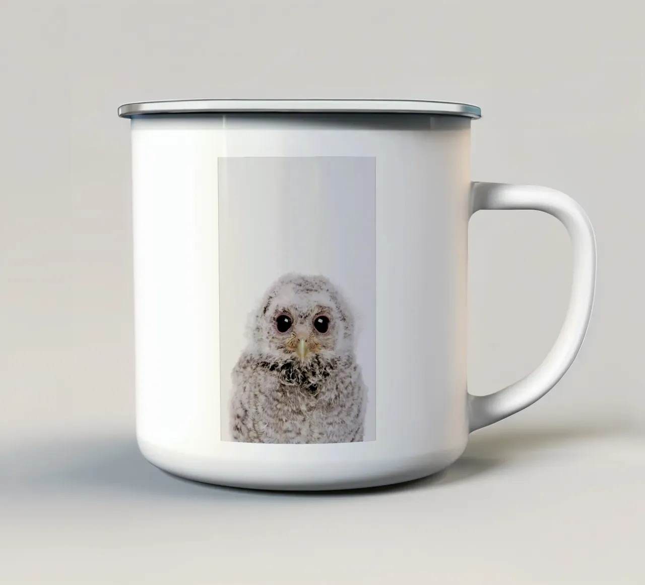 Owl III tazza in smalto da Paws & Claws