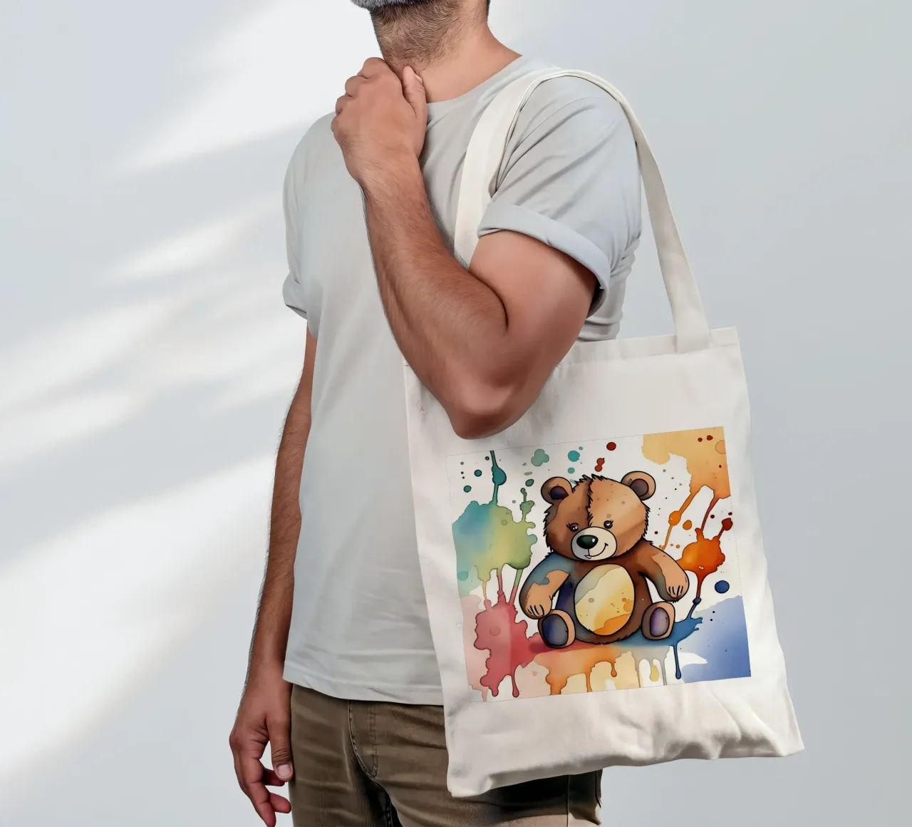 Beer_stijl_M_1 jute draagtas van Tierisch bunt by LK