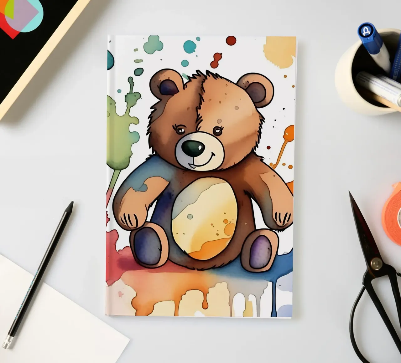 Bear_Style_M_1 notebook by Tierisch bunt by LK